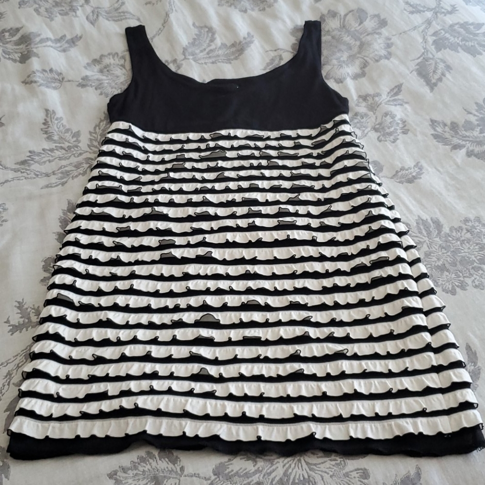 Wet Seal B&W striped dress - Jr Large